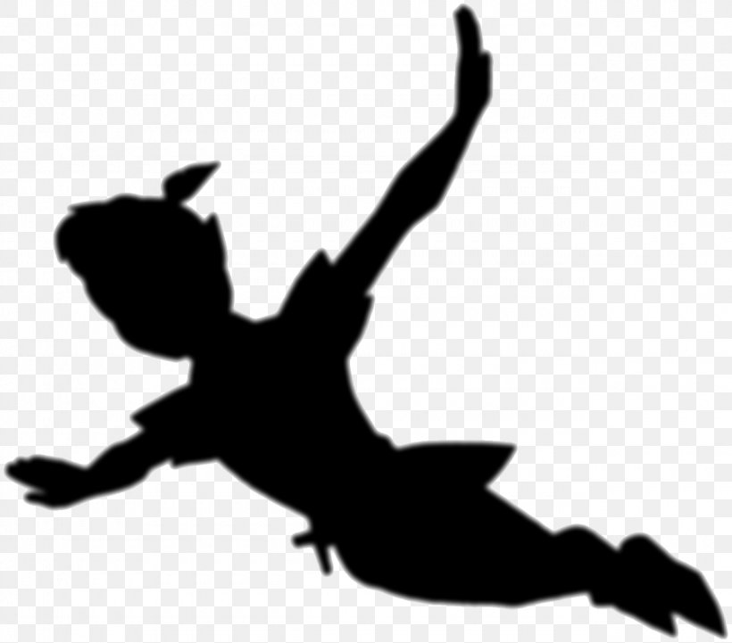Peter Pan Tinker Bell Wendy Darling Captain Hook Silhouette, PNG, 1280x1127px, Peter Pan, Artwork, Black And White, Captain Hook, Hook Download Free