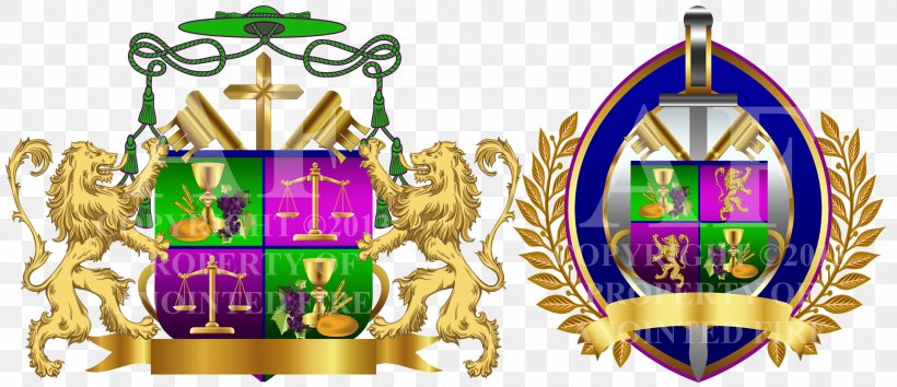 Roman Catholic Archdiocese Of Lingayen–Dagupan Apostolic Penitentiary Coat Of Arms Emeritus Font, PNG, 2368x1024px, Coat Of Arms, Crown, Dagupan, Emeritus Download Free