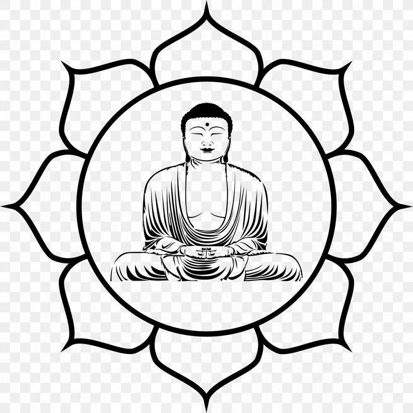 Buddhist Symbolism Buddhism Buddhahood Clip Art, PNG, 2332x2332px, Buddhist Symbolism, Art, Artwork, Black, Black And White Download Free