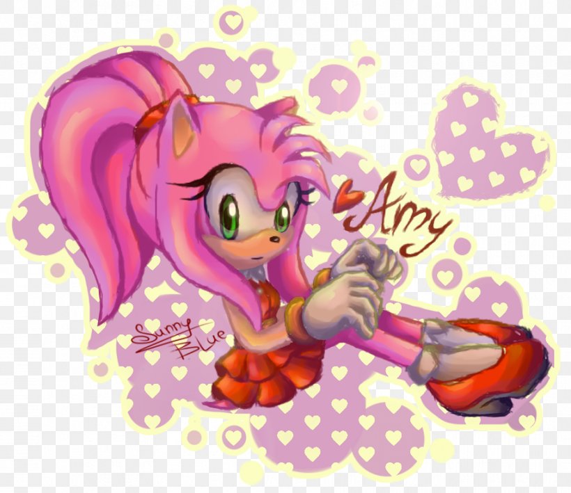 Amy Rose Sonic The Hedgehog Princess Sally Acorn Character, PNG, 913x790px, Watercolor, Cartoon, Flower, Frame, Heart Download Free