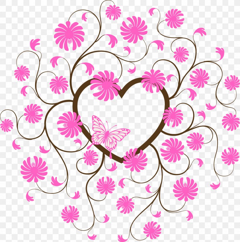 Cut Flowers Floral Design Clip Art, PNG, 1600x1615px, Watercolor, Cartoon, Flower, Frame, Heart Download Free