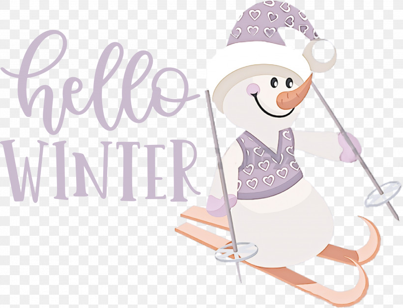 Hello Winter Winter, PNG, 3000x2297px, Hello Winter, Black, Black Screen Of Death, Cartoon, Content Download Free