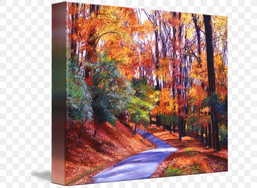 Painting Acrylic Paint Fine Art Gallery Wrap, PNG, 650x598px, Painting, Acrylic Paint, Art, Autumn, Broadleaved Tree Download Free