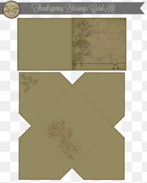 Thanksgiving Card - Paper Angle Font PNG