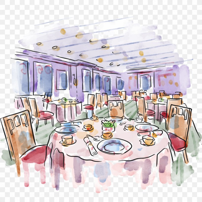 Vector Graphics Image Restaurant, PNG, 1000x1000px, Table, Advertising, Art, Banquet, Designer Download Free