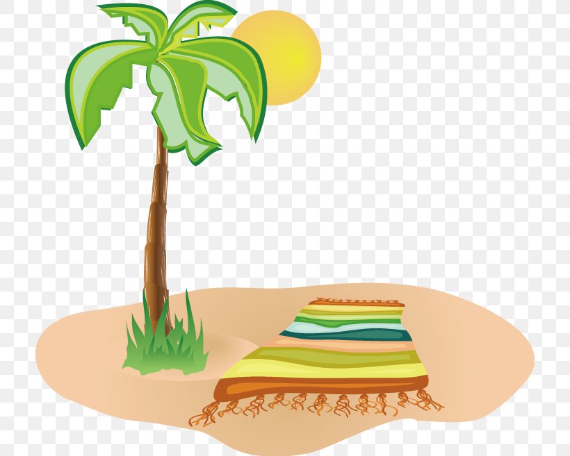 Beach Vector Material, PNG, 718x657px, Drawing, Beach, Clip Art, Grass, Illustration Download Free