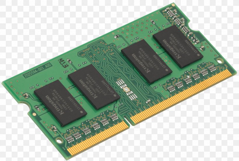 Laptop Computer Data Storage SO-DIMM Kingston Technology DDR3 SDRAM, PNG, 2020x1362px, Laptop, Capacitor, Circuit Component, Computer, Computer Component Download Free
