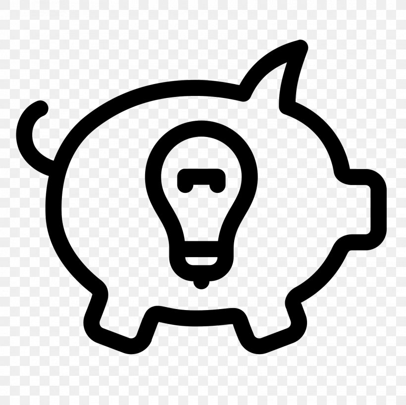 Piggy Bank Tirelire Business, PNG, 1600x1600px, Piggy Bank, Area, Bank, Black And White, Budget Download Free