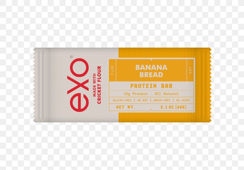 Exo Inc Protein Bar Cricket Flour Energy Bar, PNG, 680x572px, Exo Inc, Banana, Banana Bread, Bodybuilding Supplement, Brand Download Free