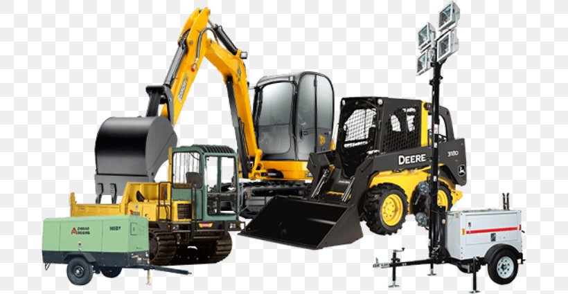 John Deere Heavy Machinery Construction Excavator Renting, PNG, 700x425px, John Deere, Agricultural Machinery, Bulldozer, Business, Compact Excavator Download Free
