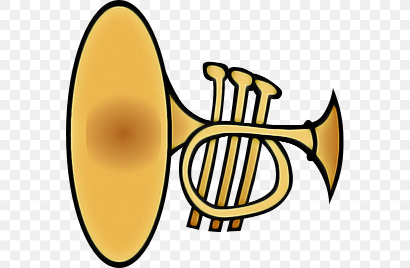 Yellow Brass Instrument, PNG, 555x535px, Yellow, Brass Instrument Download Free