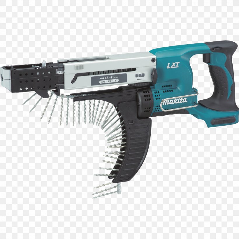 Screw Gun Drywall Makita Autofeed Screwdriver BFR750, PNG, 1500x1500px, Screw Gun, Architectural Engineering, Augers, Chuck, Dewalt Download Free