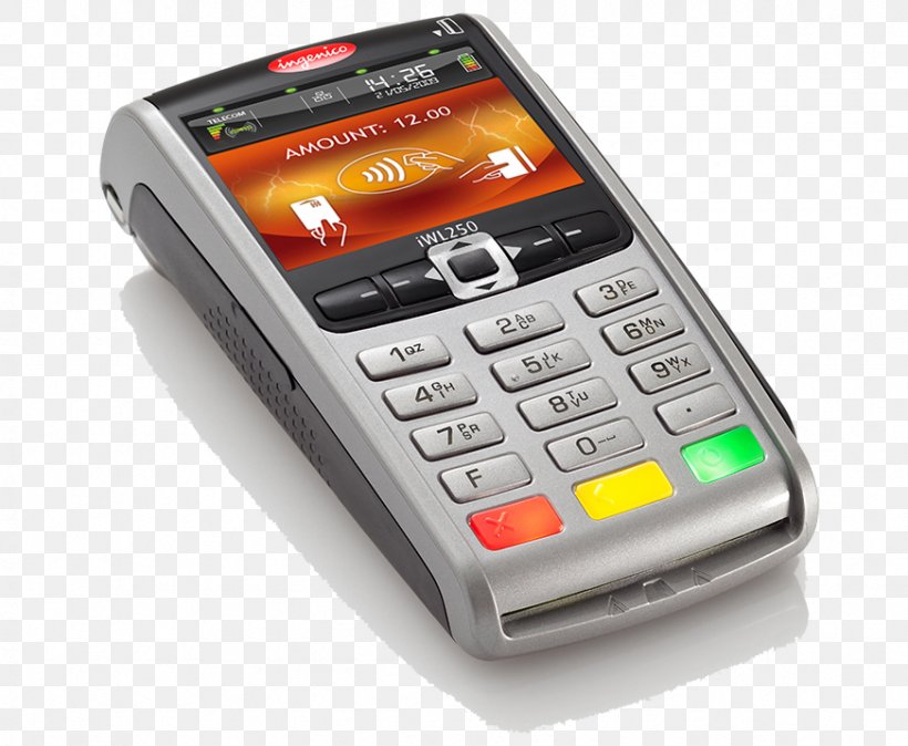 Payment Terminal Ingenico Wireless Contactless Payment Mobile Phones, PNG, 872x717px, Payment Terminal, Caller Id, Card Reader, Cellular Network, Communication Device Download Free