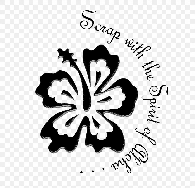Hibiscus Logo White Font, PNG, 1614x1554px, Hibiscus, Black And White, Flora, Flower, Flowering Plant Download Free