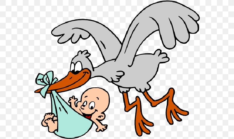 Cartoon Baby Bird, PNG, 581x487px, Stork, Animal Figure, Baby Shower, Beak, Bird Download Free