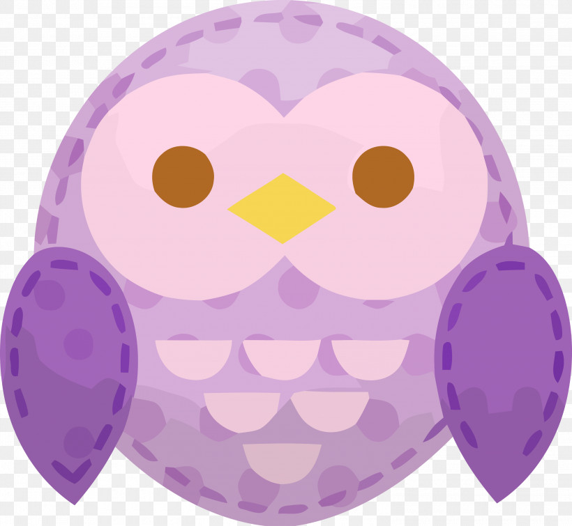 Owl Purple Violet Cartoon Pink, PNG, 3000x2763px, Cartoon Owl, Bird, Bird Of Prey, Cartoon, Circle Download Free