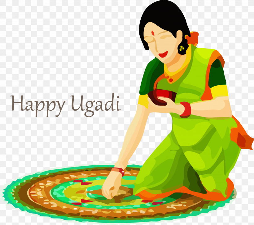 Ugadi Yugadi Hindu New Year, PNG, 3000x2666px, Ugadi, Animation, Games, Green, Hindu New Year Download Free