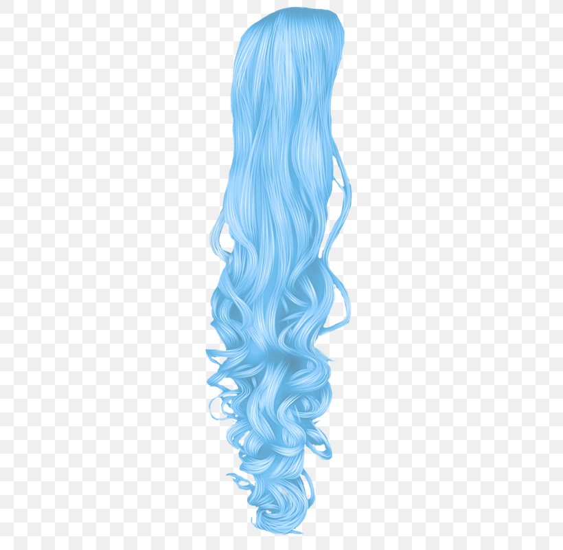 Wig Capelli Long Hair Clip Art, PNG, 500x800px, Wig, Aqua, Blue, Capelli, Electric Blue Download Free