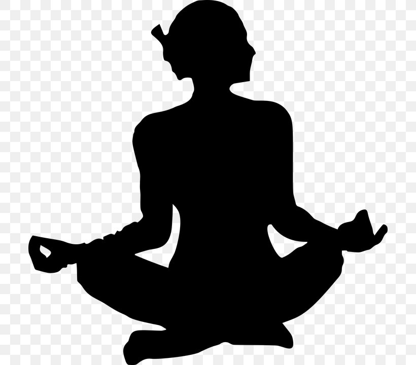 Yoga Asento Lotus Position Silhouette, PNG, 708x720px, Yoga, Asento, Black And White, Exercise, Human Behavior Download Free