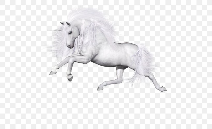 Horse Unicorn Image Pegasus, PNG, 500x500px, Horse, Animal Figure, Black And White, Fictional Character, Figurine Download Free
