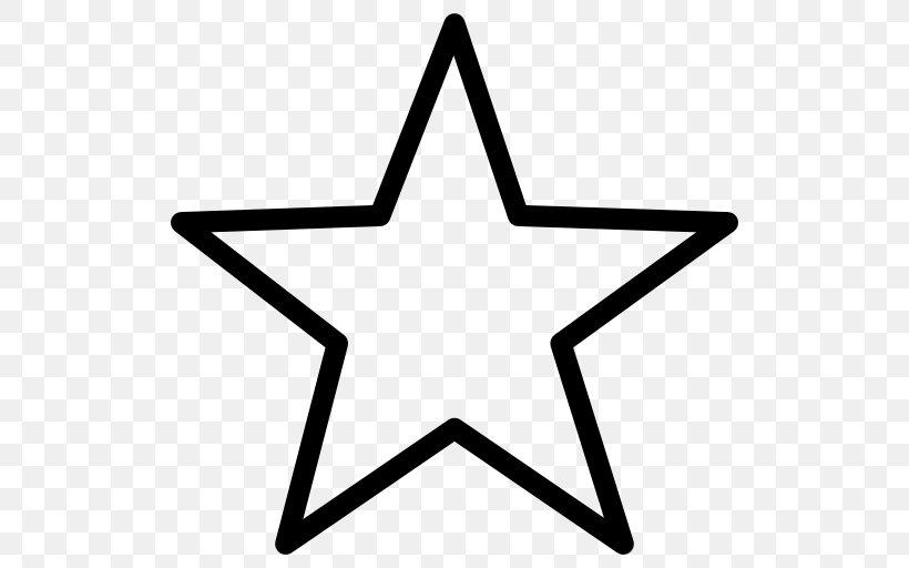 Star, PNG, 512x512px, Star, Black And White, Royaltyfree, Shape, Symbol Download Free