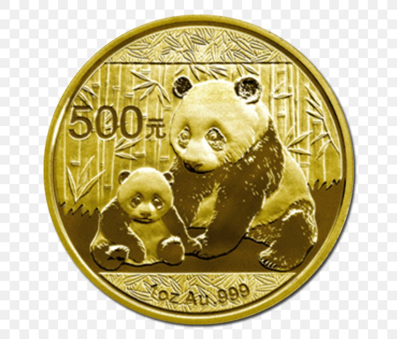 Giant Panda Chinese Gold Panda Gold Coin, PNG, 700x700px, Giant Panda, Britannia, Bullion Coin, Carnivoran, Chinese Gold Panda Download Free