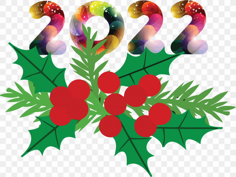 2022 Happy New Year Happy 2022 New Year 2022, PNG, 3000x2252px, Floral Design, Biology, Flower, Fruit, Leaf Download Free