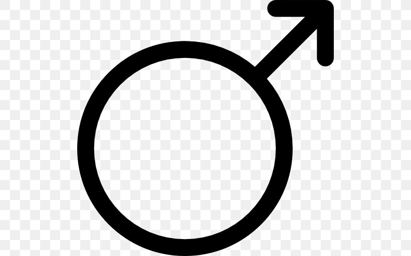 Gender Symbol Man Male, PNG, 512x512px, Gender Symbol, Area, Black And White, Female, Gender Download Free