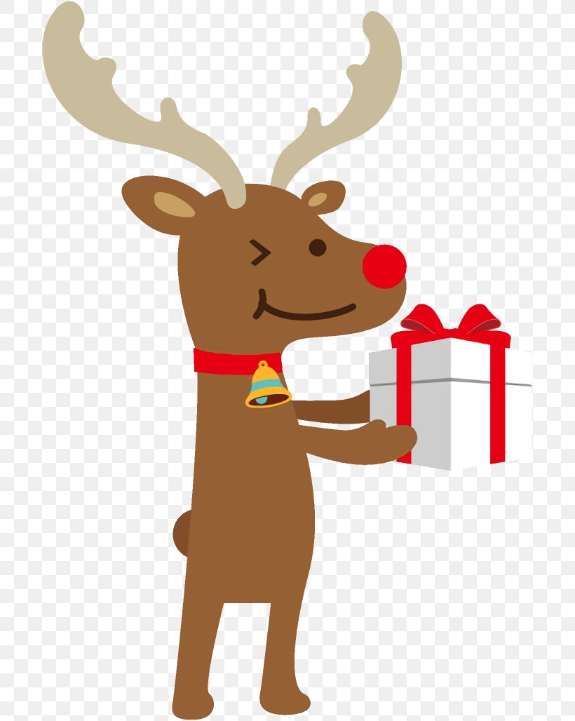 Reindeer Christmas Reindeer Christmas, PNG, 700x1028px, Reindeer, Antler, Cartoon, Christmas, Christmas Reindeer Download Free