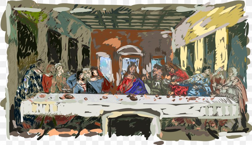 The Last Supper Clip Art, PNG, 2400x1390px, Last Supper, Art, Christianity, Eucharist, Jesus Download Free