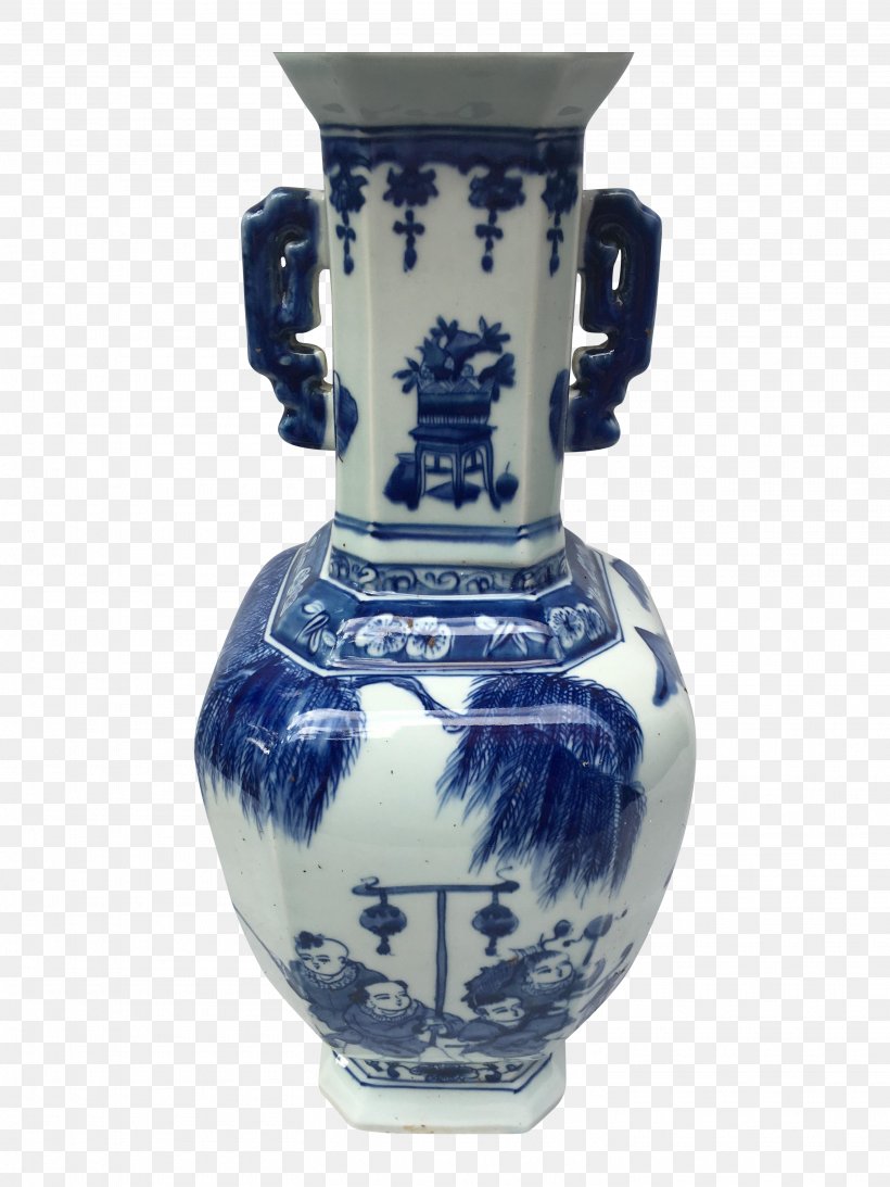 Blue And White Pottery Vase Ceramic Porcelain, PNG, 3025x4033px, Blue And White Pottery, Artifact, Blue And White Porcelain, Ceramic, Chairish Download Free