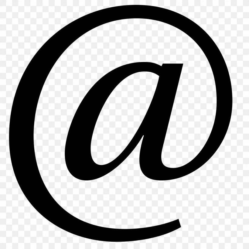 Email Address Simple Mail Transfer Protocol, PNG, 1024x1024px, Email, Area, Black And White, Brand, Electronic Mailing List Download Free