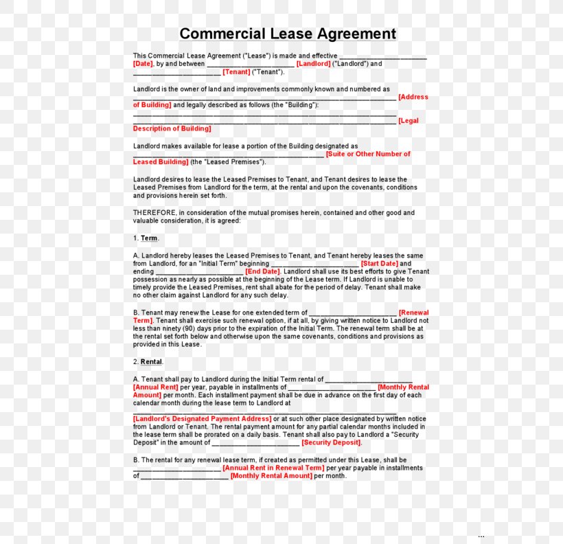 Lease Renewal Rental Agreement Contract House, PNG, 612x792px, Lease, Apartment, Area, Commercial Property, Contract Download Free