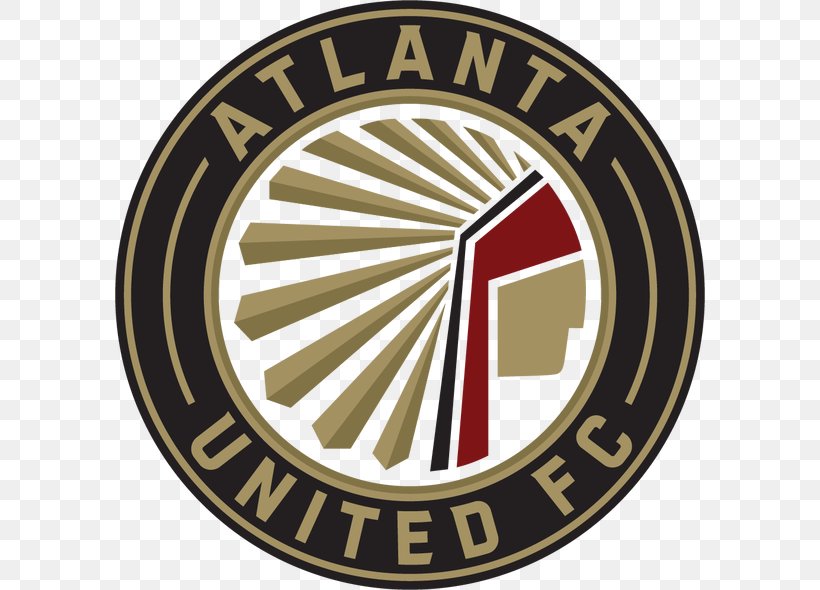 Atlanta United FC 2017 Major League Soccer Season Toronto FC Philadelphia Union Atlanta Chiefs, PNG, 590x590px, 2017 Major League Soccer Season, Atlanta United Fc, Area, Badge, Brand Download Free