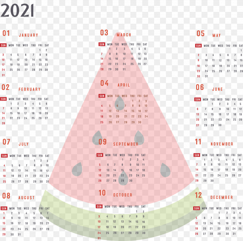 Year 2021 Calendar Printable 2021 Yearly Calendar 2021 Full Year Calendar, PNG, 3000x2975px, 2021 Calendar, Year 2021 Calendar, Calendar System, Geometry, Mathematics Download Free