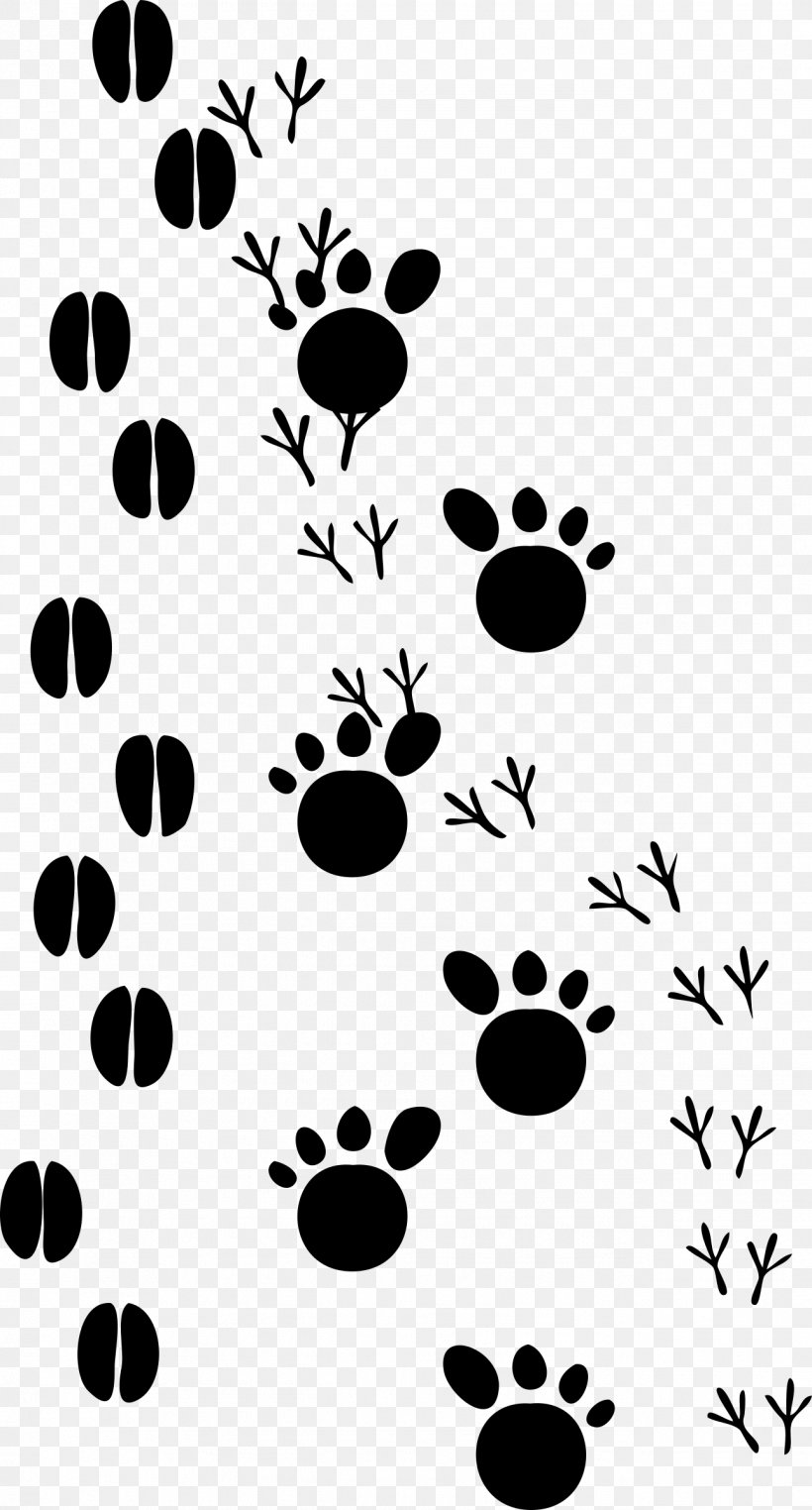 Dog Cat Footprint Paw Clip Art, PNG, 1291x2400px, Dog, Animal, Animal Track, Black, Black And White Download Free