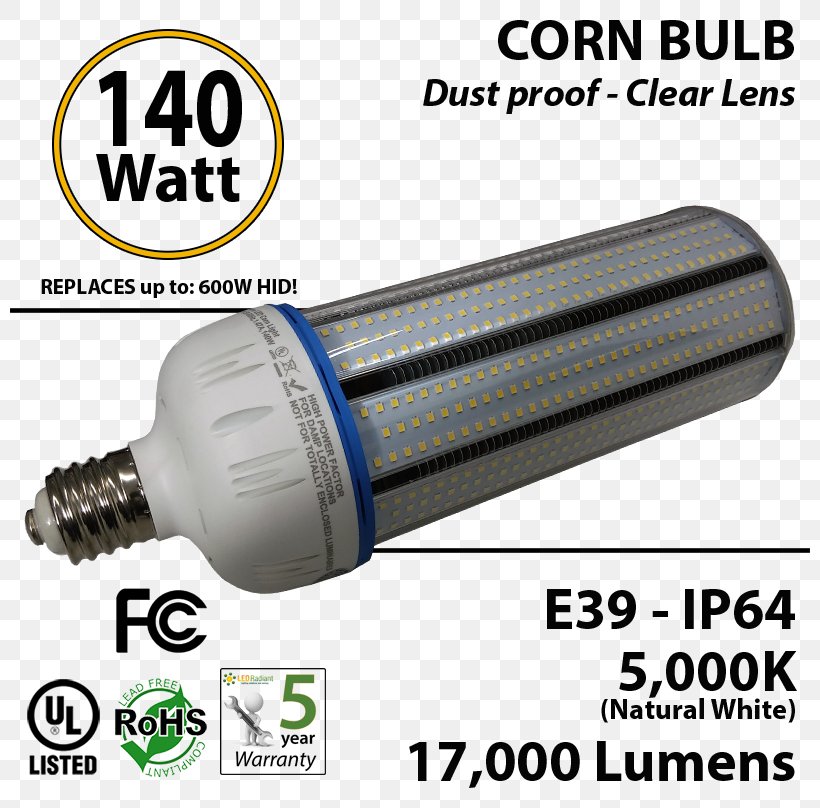 Light-emitting Diode Product Design Incandescent Light Bulb High-intensity Discharge Lamp, PNG, 800x808px, Lightemitting Diode, Corn, Cylinder, Diode, Hardware Download Free