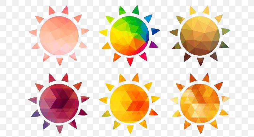 Polygon Sun Icon, PNG, 723x443px, Polygon, Geometry, Orange, Rhombus, Sun Download Free