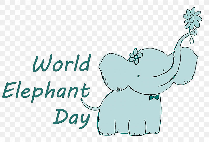World Elephant Day Elephant Day, PNG, 3000x2044px, World Elephant Day, Cartoon, Character, Elephant, Elephants Download Free