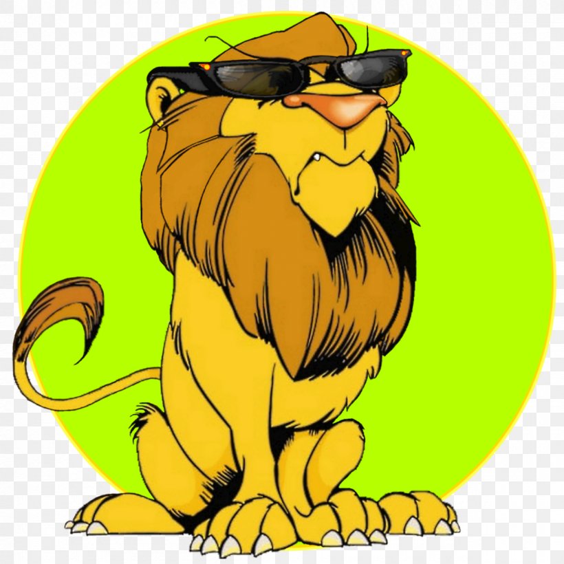 Lion Cat Felidae Cartoon Tiger, PNG, 1200x1200px, Lion, Animal, Art, Beak, Big Cat Download Free