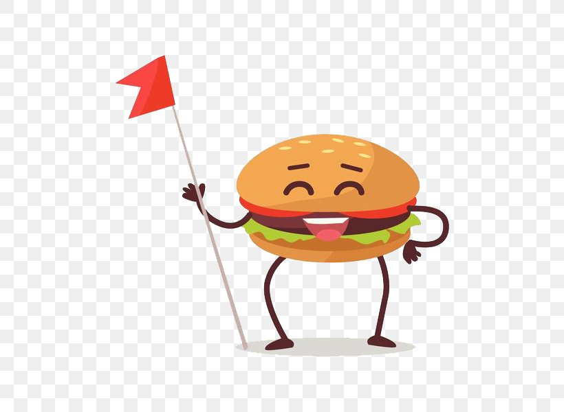 Hamburger Cheeseburger Fast Food Cartoon, PNG, 600x600px, Hamburger, Cartoon, Character, Cheeseburger, Fast Food Download Free