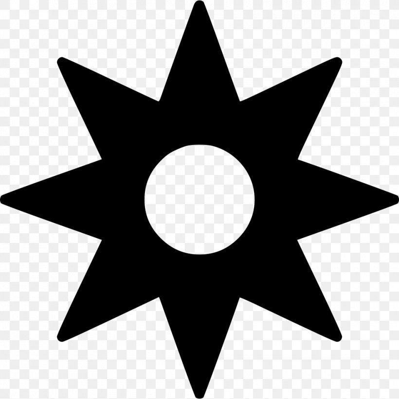 Line Point Star Clip Art, PNG, 980x982px, Point, Black And White, Star, Symbol, Symmetry Download Free