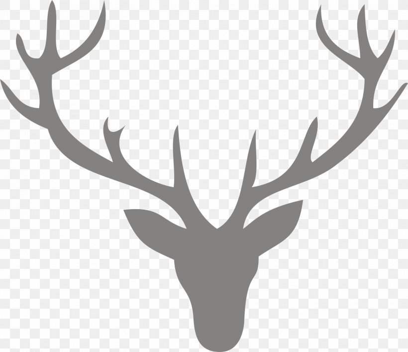 Reindeer Antler Clip Art, PNG, 1712x1478px, Deer, Antler, Black And White, Drawing, Elk Download Free