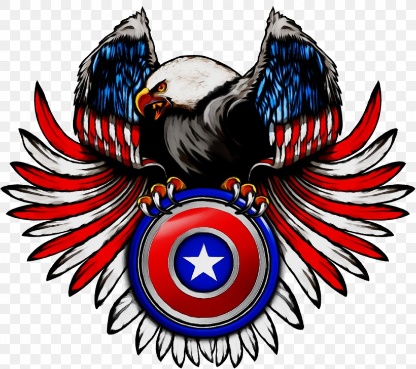 Bald Eagle Eagle American Eagle Super Hero Shield Usa Flag Wings T-shirt T-shirt Shield, PNG, 1099x978px, Watercolor, Bald Eagle, Coloreagle, Decal, Eagle Download Free