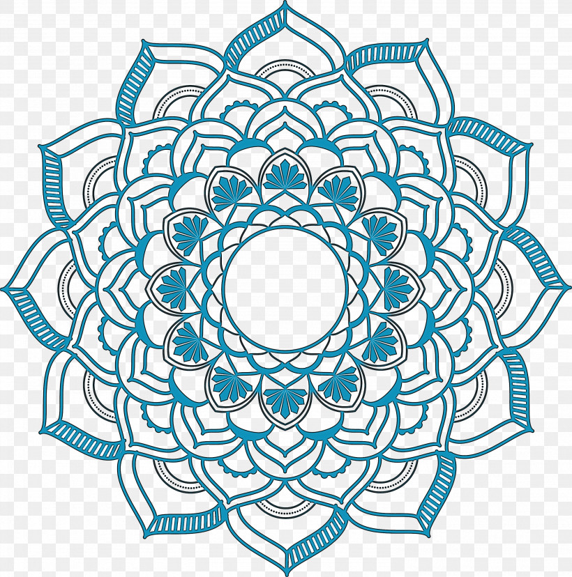 Mandala Flower Mandala Art, PNG, 2968x3000px, Mandala Flower, Coloring Book, Drawing, Mandala, Mandala Art Download Free