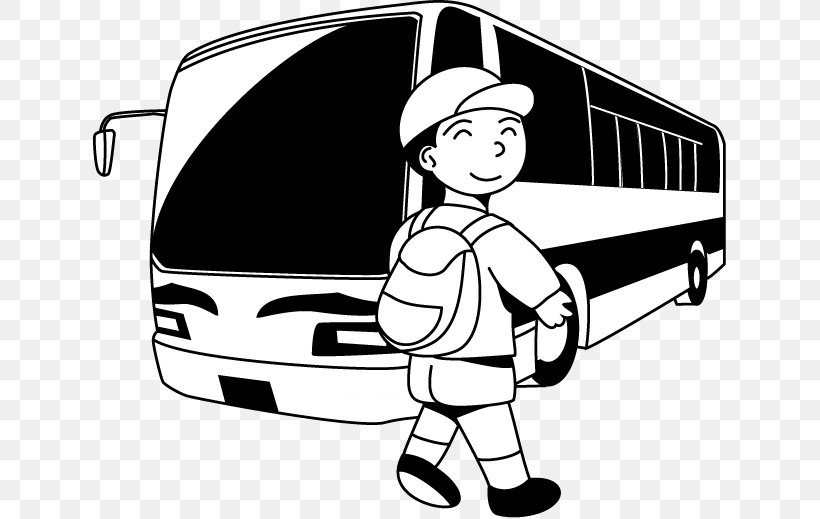 School Bus School Bus Illustration Compact Car, PNG, 633x519px, Bus, Automotive Design, Black, Black And White, Brand Download Free