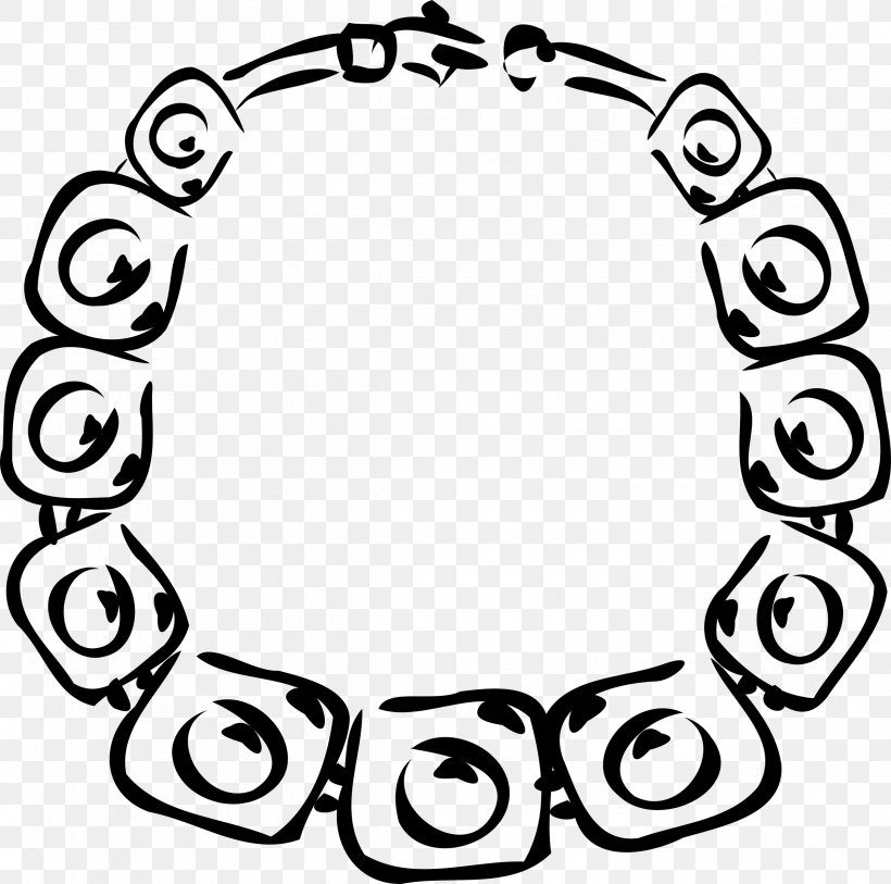 Earring Necklace Jewellery Clip Art, PNG, 2400x2382px, Earring, Area, Black And White, Body Jewelry, Charms Pendants Download Free