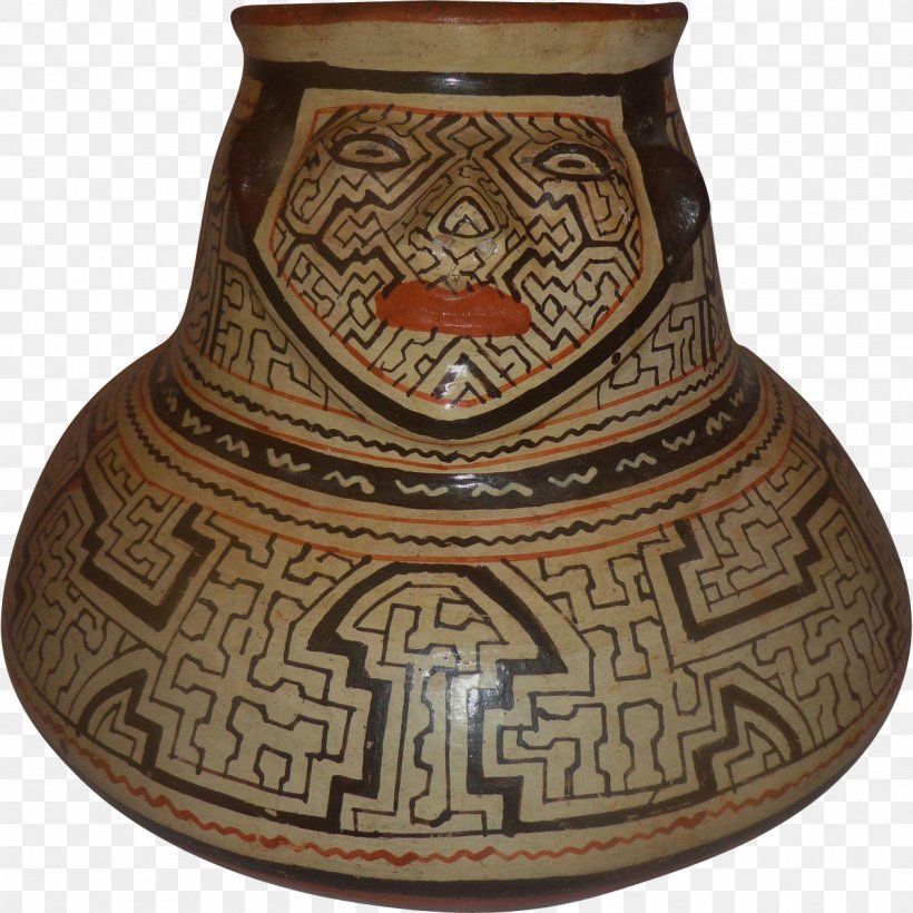 Pottery Shipibo-Conibo People Ceramic Porcelain Vase, PNG, 1263x1263px, Pottery, Android, Antique, Artifact, Ceramic Download Free