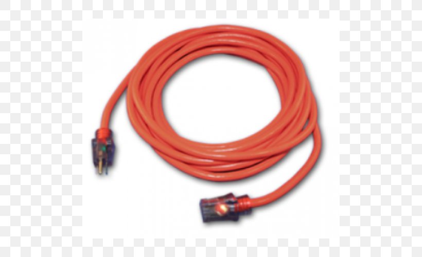 Coaxial Cable Extension Cords Power Cord Electrical Cable Power Strips & Surge Suppressors, PNG, 500x500px, Coaxial Cable, Alternating Current, Cable, Computer Network, Electrical Cable Download Free
