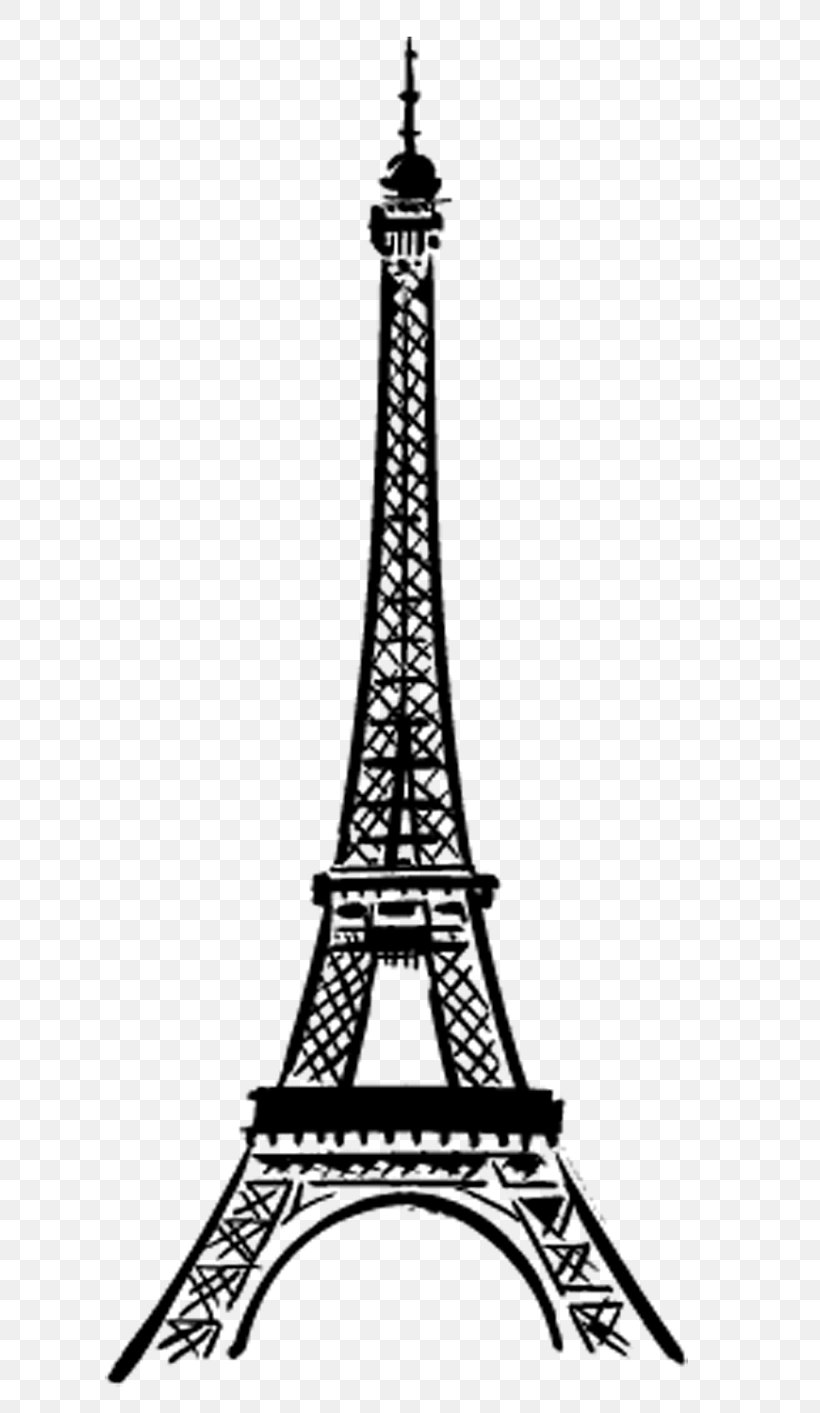 Eiffel Tower Champ De Mars Drawing, PNG, 650x1413px, Eiffel Tower, Black, Black And White, Champ De Mars, Drawing Download Free